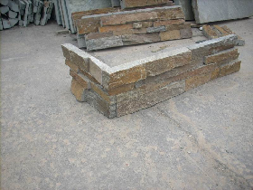 Rustic Slate Stack Stone Coner