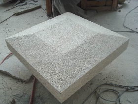 Buff Granite Bushhammered Wall Capping