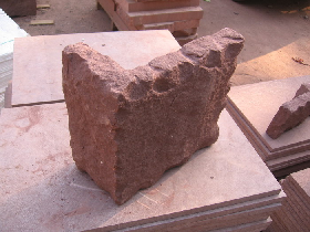 Red Sandstone Natural Split Wall Corner