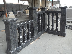 Butterfly Blue Granite Balustrade